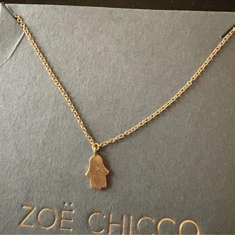 Zoe Chicco 14 K Gold with diamond Hamas Bracelet - Picture 4 of 5